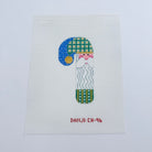 Santa with Star Candy Cane Canvas - KC Needlepoint