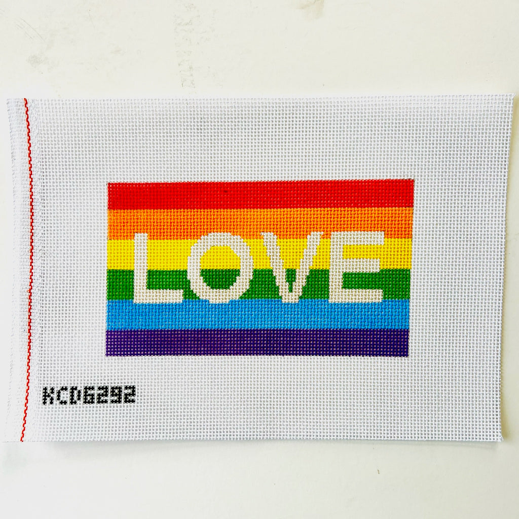 Pride Flag Acrylic Purse Canvas KC Needlepoint