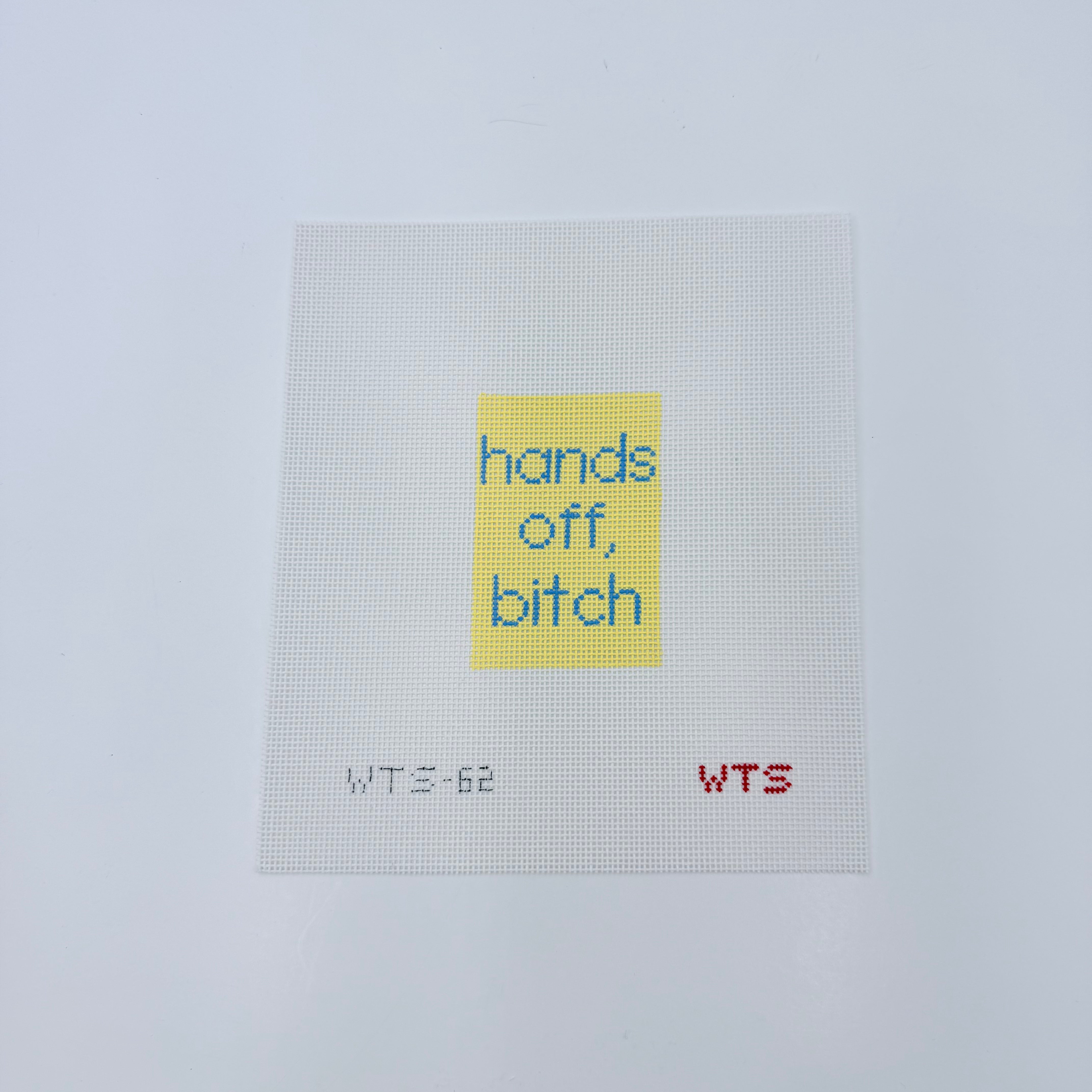 hands off, bitch Canvas - KC Needlepoint