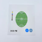 Soccer from Above Oval Canvas - KC Needlepoint