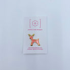 Pink Reindeer Magnet - KC Needlepoint