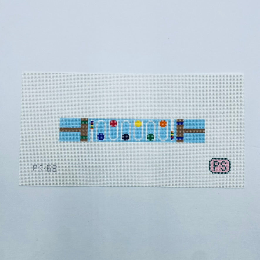 Croquet Key Fob Canvas - KC Needlepoint