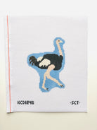 Ostrich Ornament Canvas - KC Needlepoint