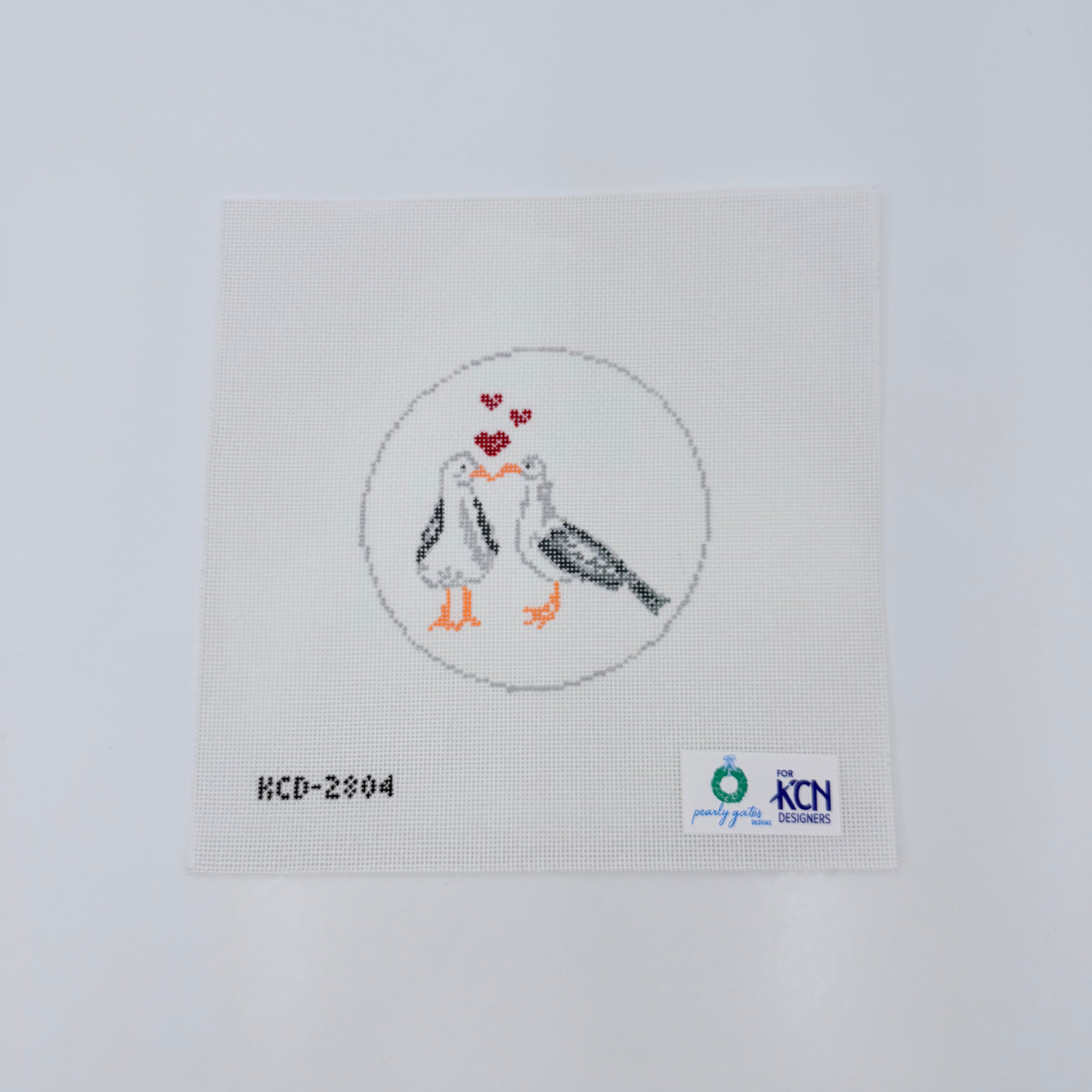 Seagulls in Love Canvas - KC Needlepoint