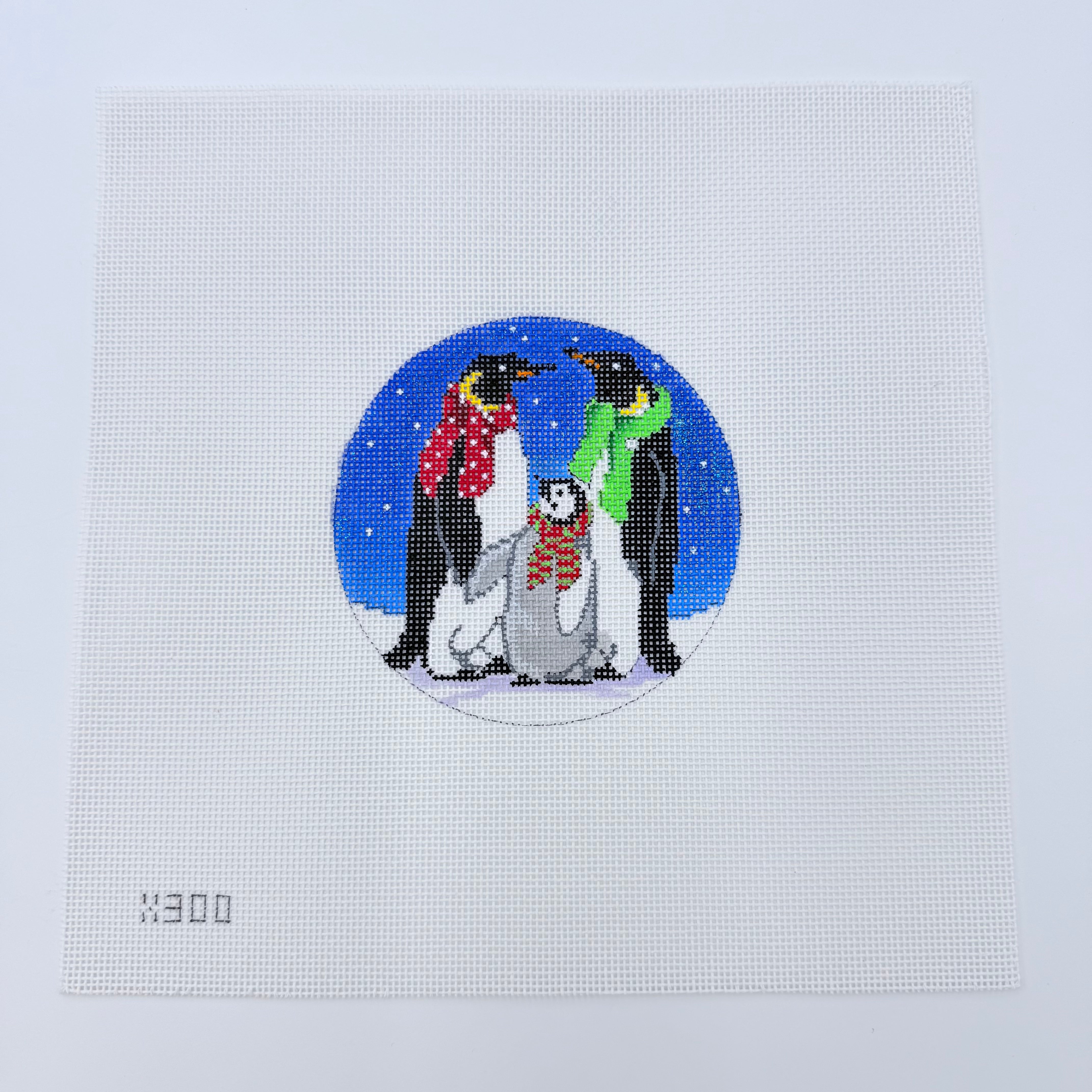 Three Penguins Canvas - KC Needlepoint