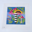Sunflower Polka Dot Mushrooms Canvas - KC Needlepoint