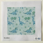Dinosaur Square Canvas - KC Needlepoint