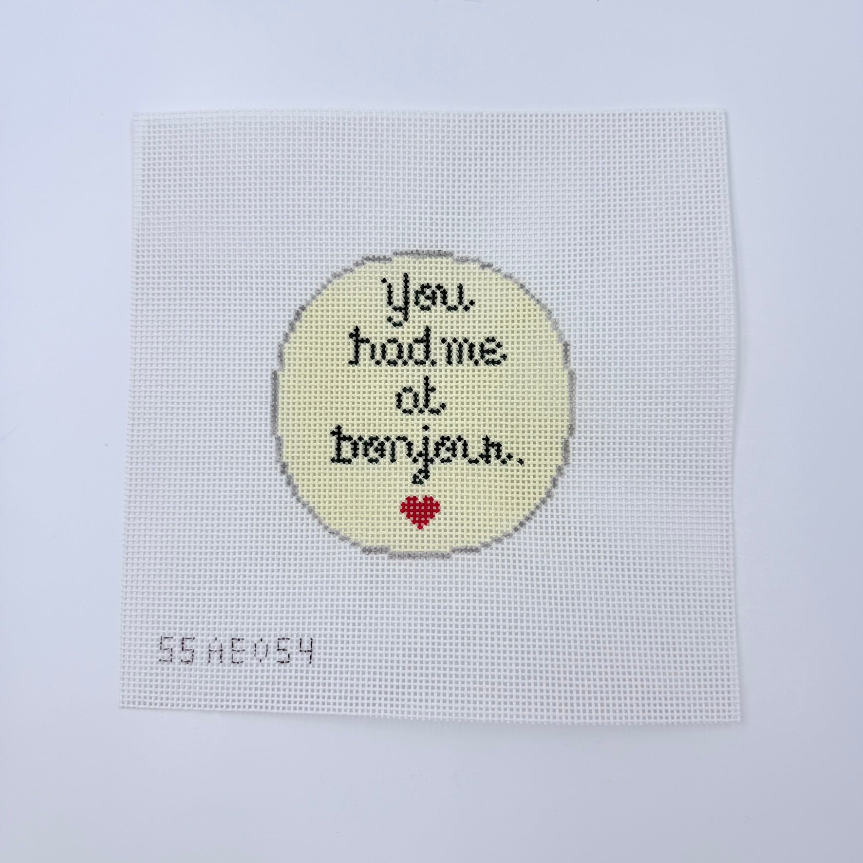you had me at bonjour Canvas - KC Needlepoint