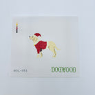 Santa Yellow Lab Canvas - KC Needlepoint