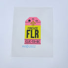 Firenze Vintage Travel Tag Canvas - KC Needlepoint