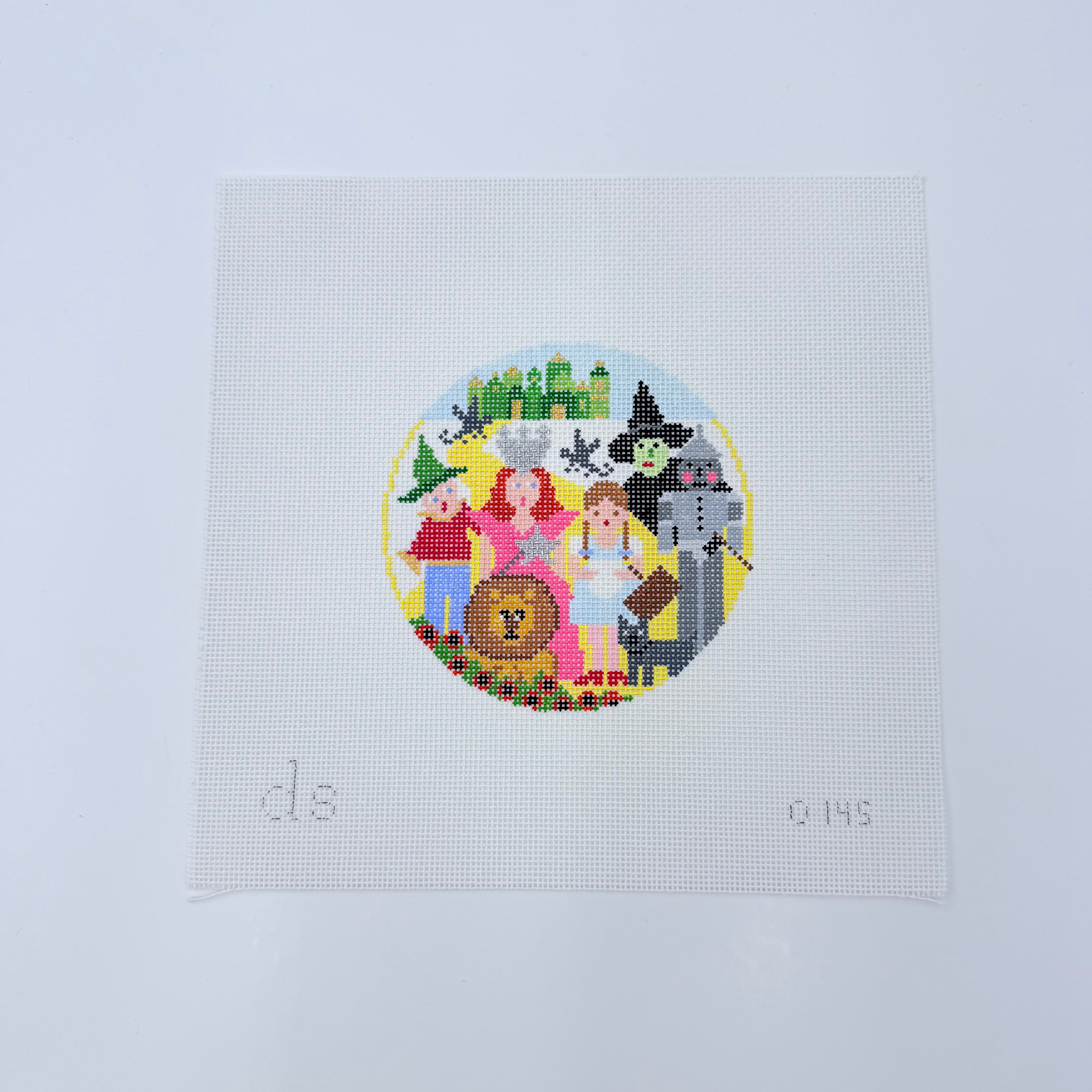 Wizard of Oz Round Canvas - KC Needlepoint