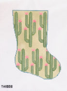 Cactus Midsize Stocking Canvas - KC Needlepoint