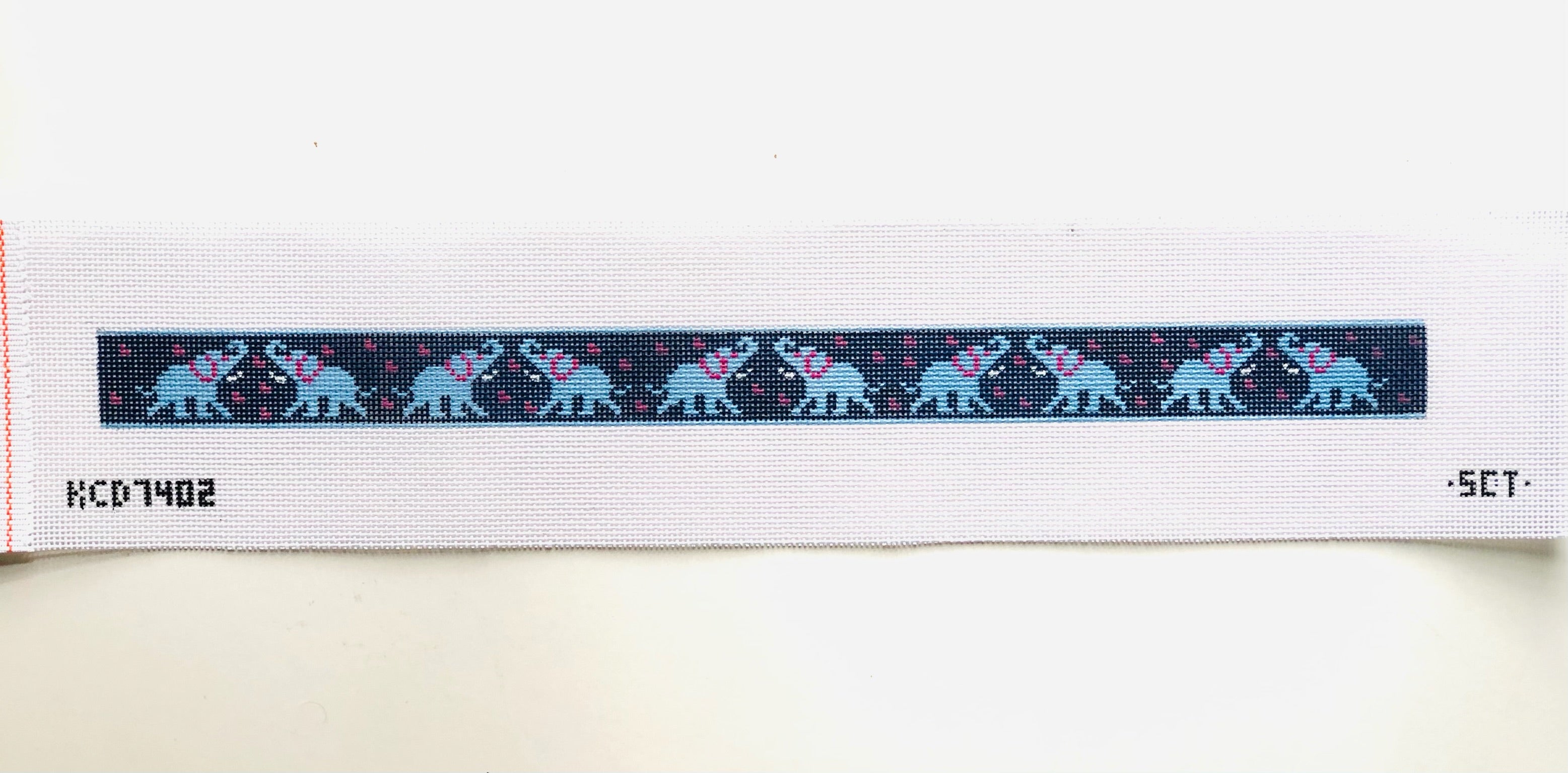Elephant Headband Canvas - KC Needlepoint