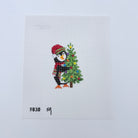 Penguin and Tree Canvas - KC Needlepoint