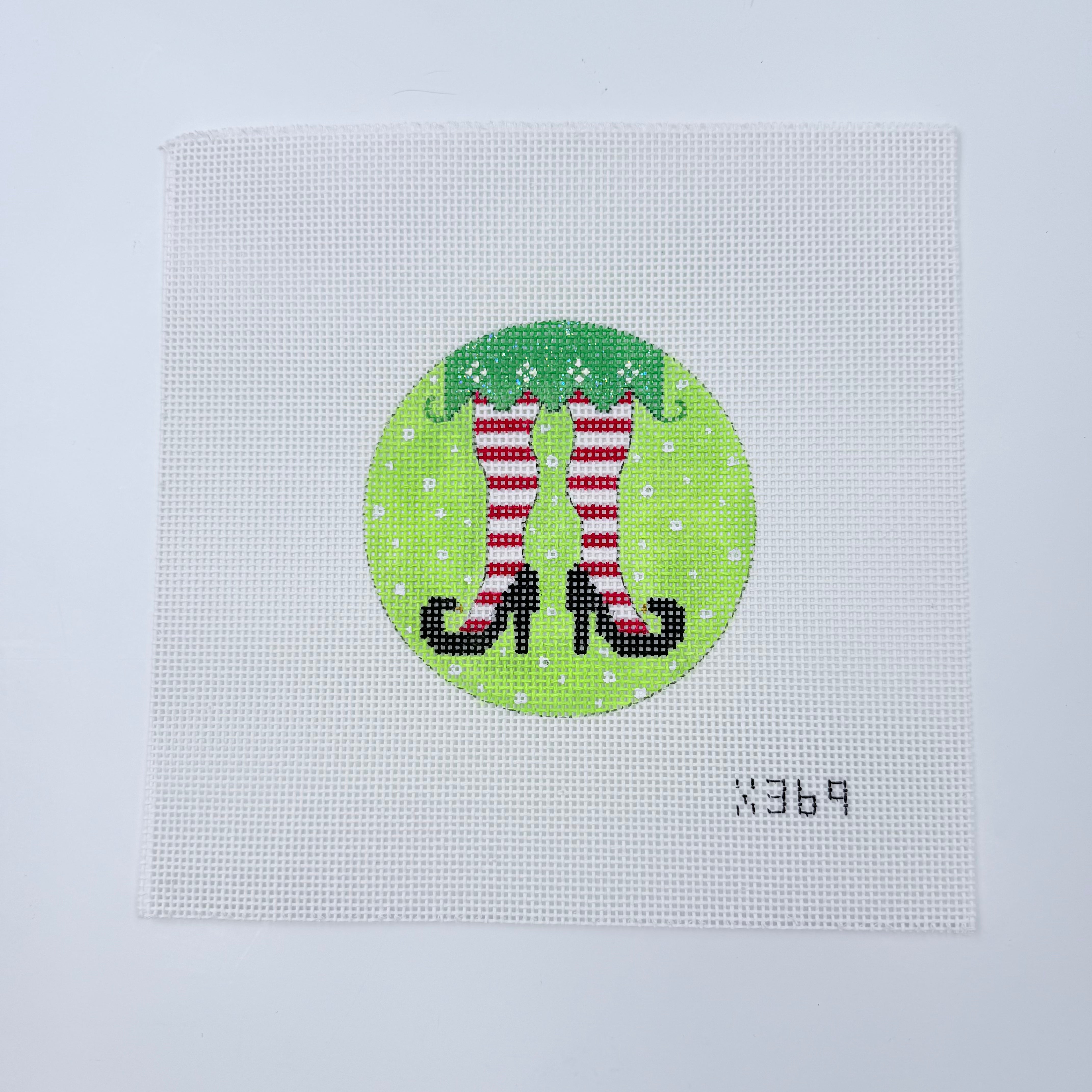 Girl Elf Feet Canvas - KC Needlepoint