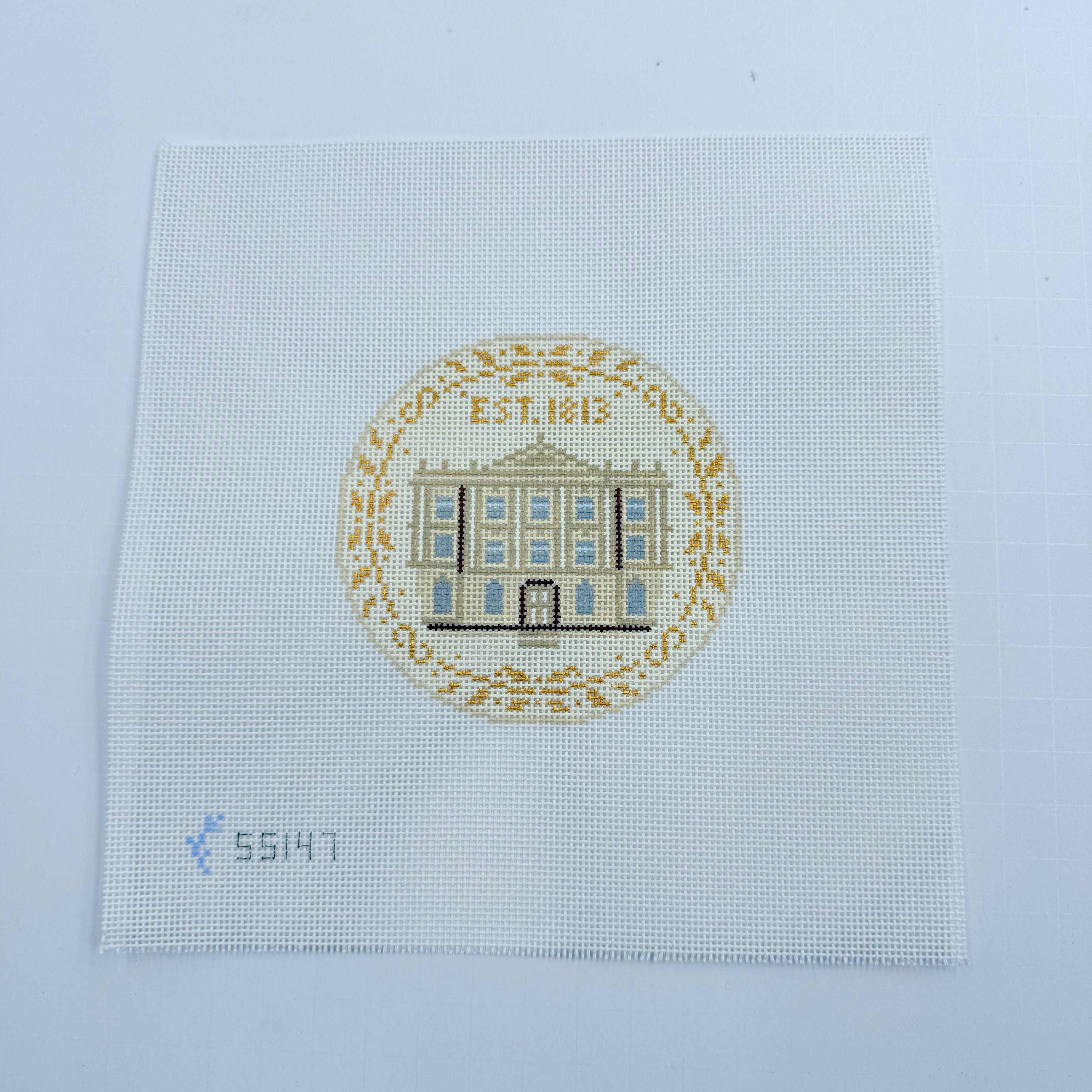 Pride and Prejudice Pemberly Canvas - KC Needlepoint