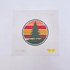 Pine Tree Round Canvas - KC Needlepoint