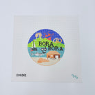 Bora Bora Travel Round Canvas - KC Needlepoint
