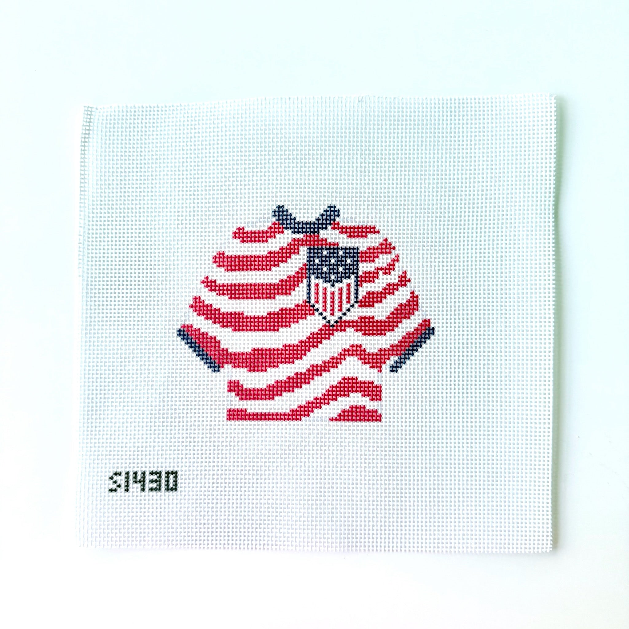 Striped Soccer Pullover Canvas - KC Needlepoint