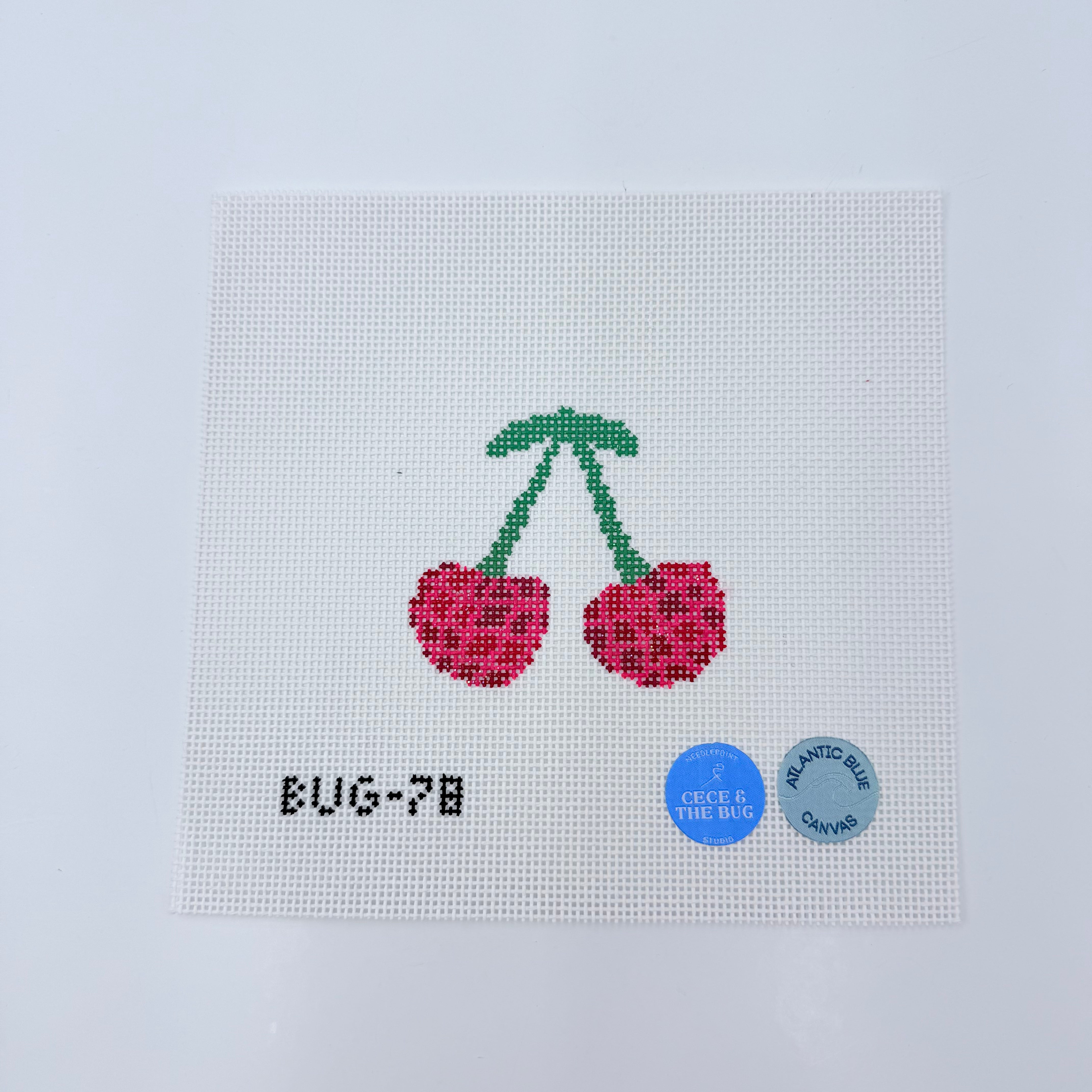 Cherries Disco Canvas - KC Needlepoint