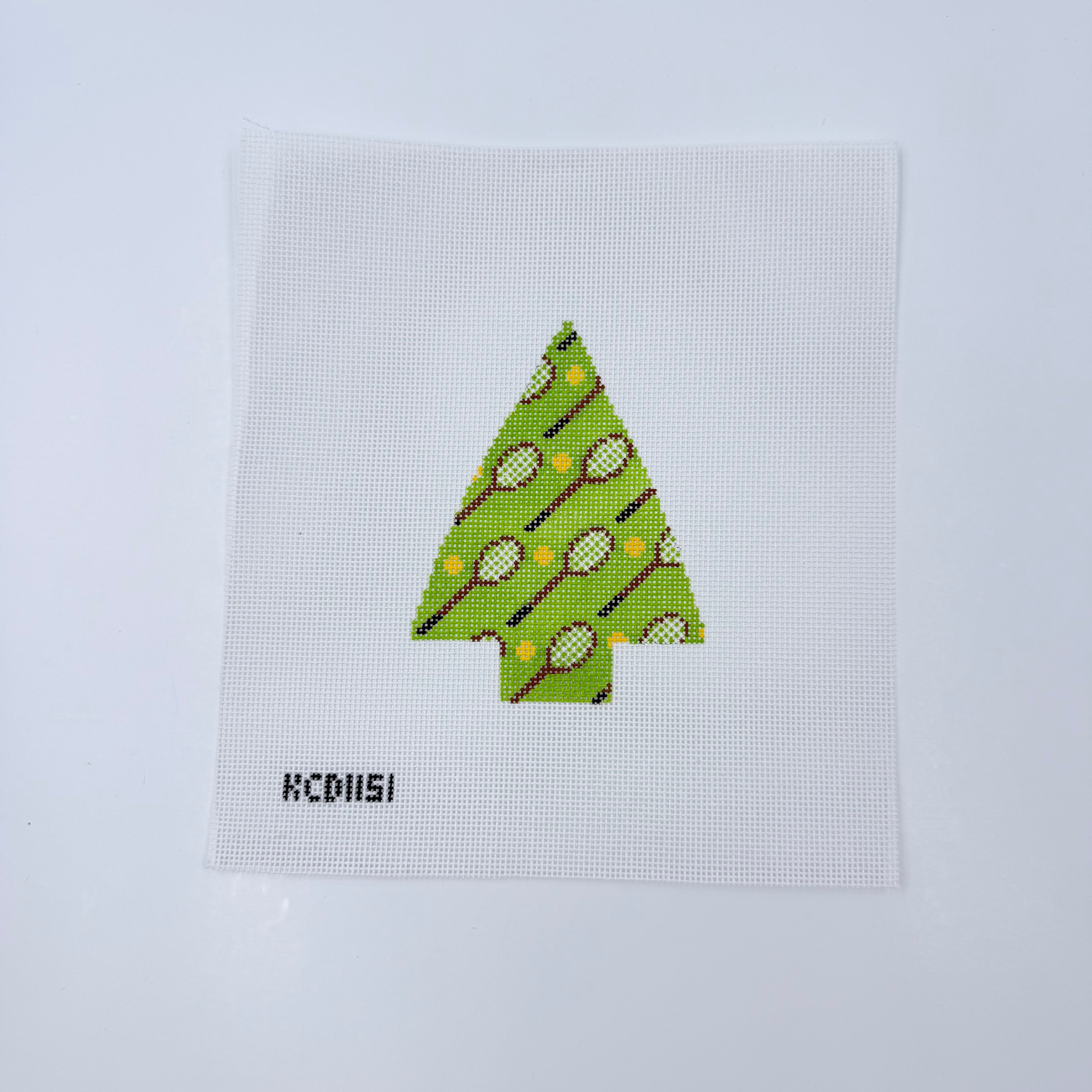 Tennis Tree Ornament - KC Needlepoint