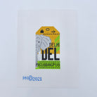Delhi Vintage Travel Tag Canvas - KC Needlepoint