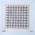 Taupe Primrose and Bowen's Knot Pillow Canvas - KC Needlepoint