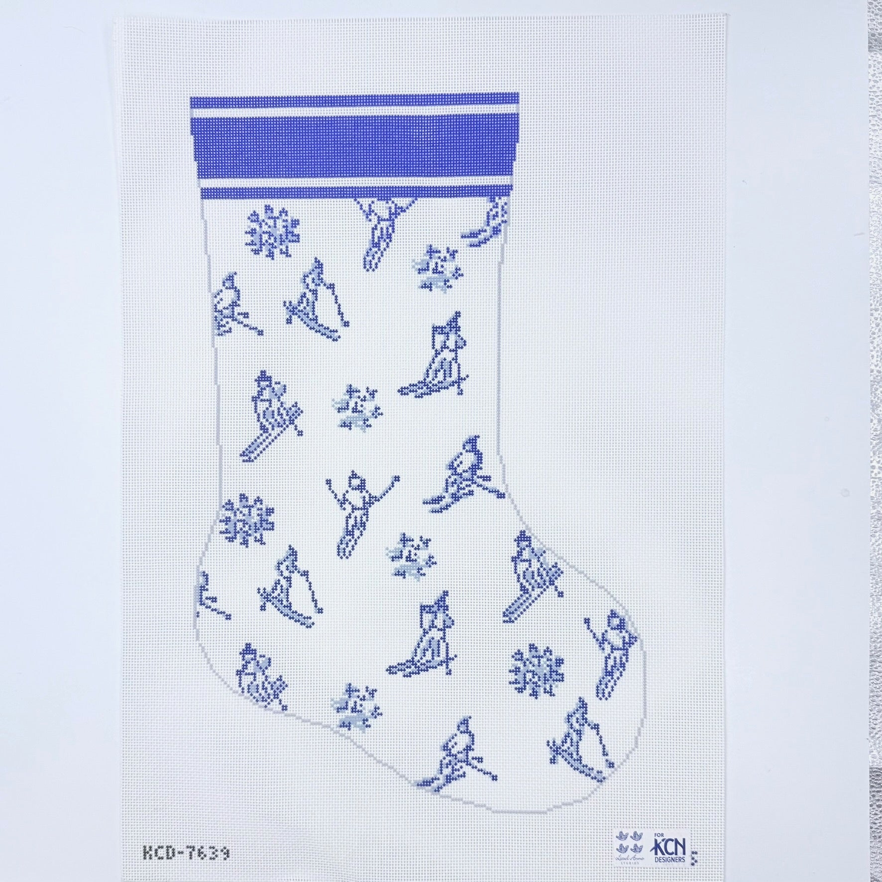 Apres Ski Stocking Needlepoint Canvas - KC Needlepoint