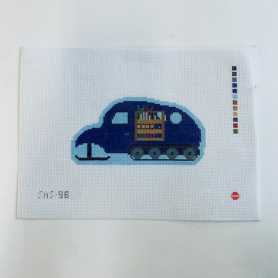 Snow Cat Canvas - KC Needlepoint