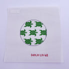 Sea Turtles Round Canvas - KC Needlepoint