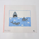 Sharks Canvas - KC Needlepoint