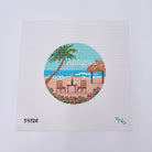 Antigua Travel Round Canvas - KC Needlepoint