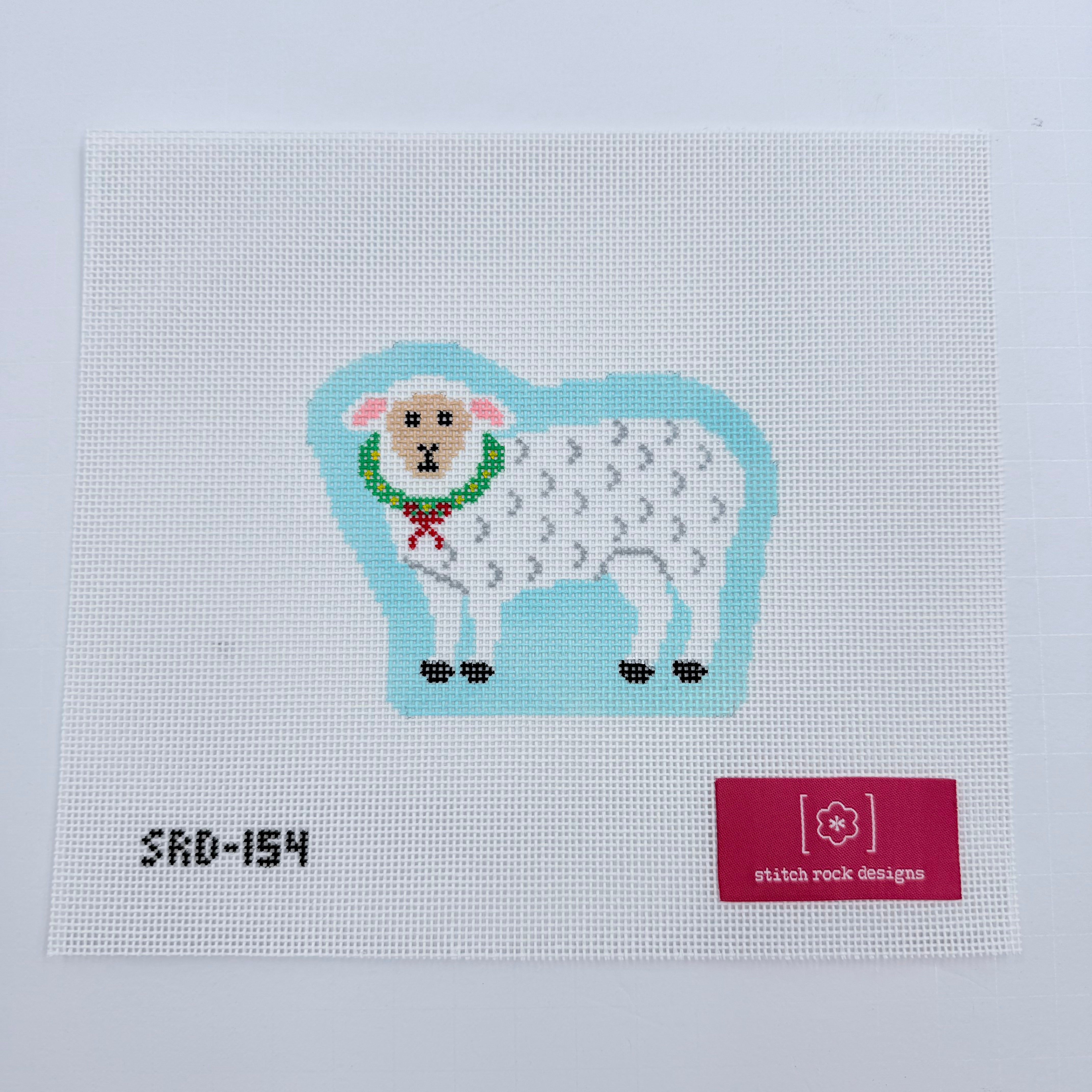 Wooly the Sheep Canvas - KC Needlepoint