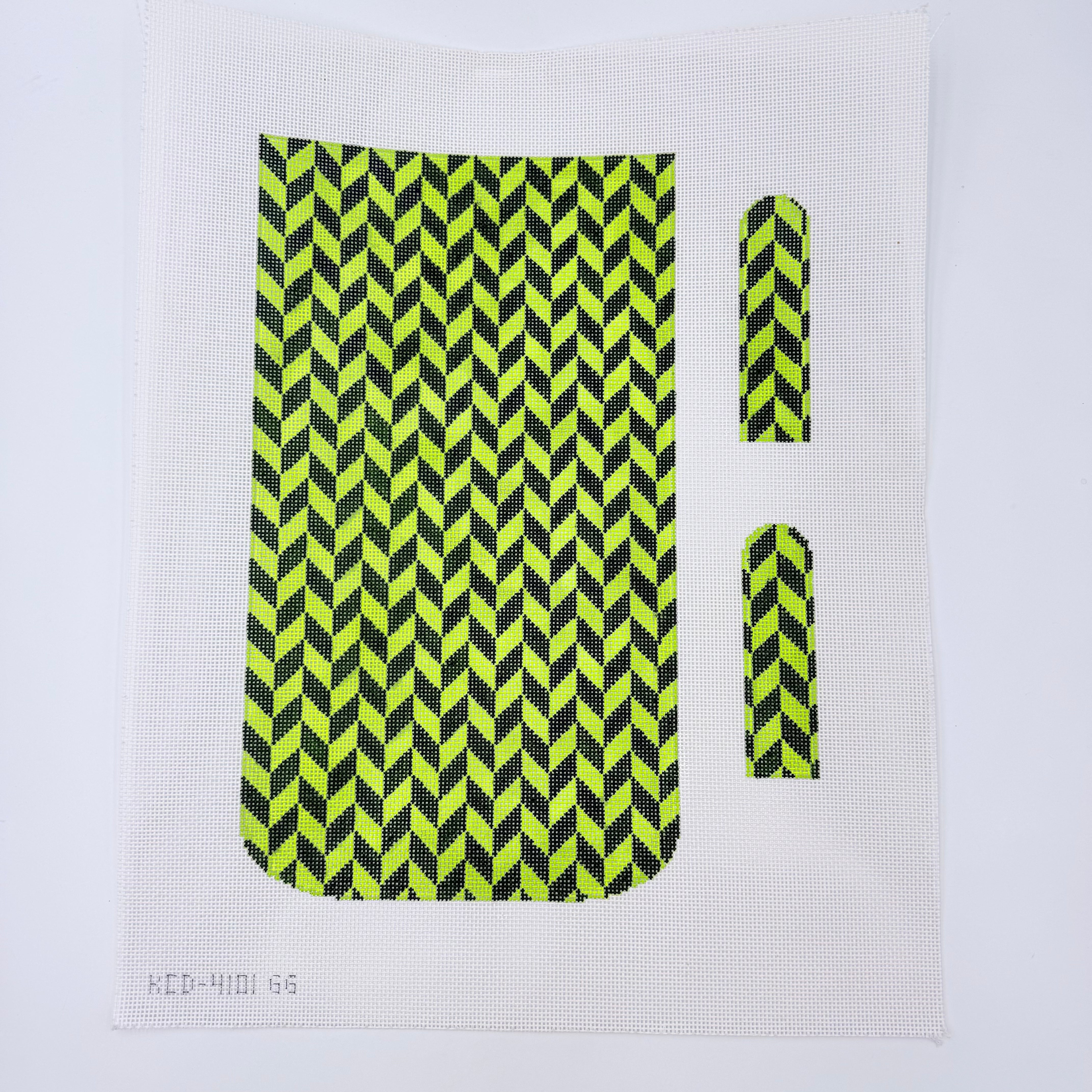 Marianne Herringbone Clutch Canvas - KC Needlepoint