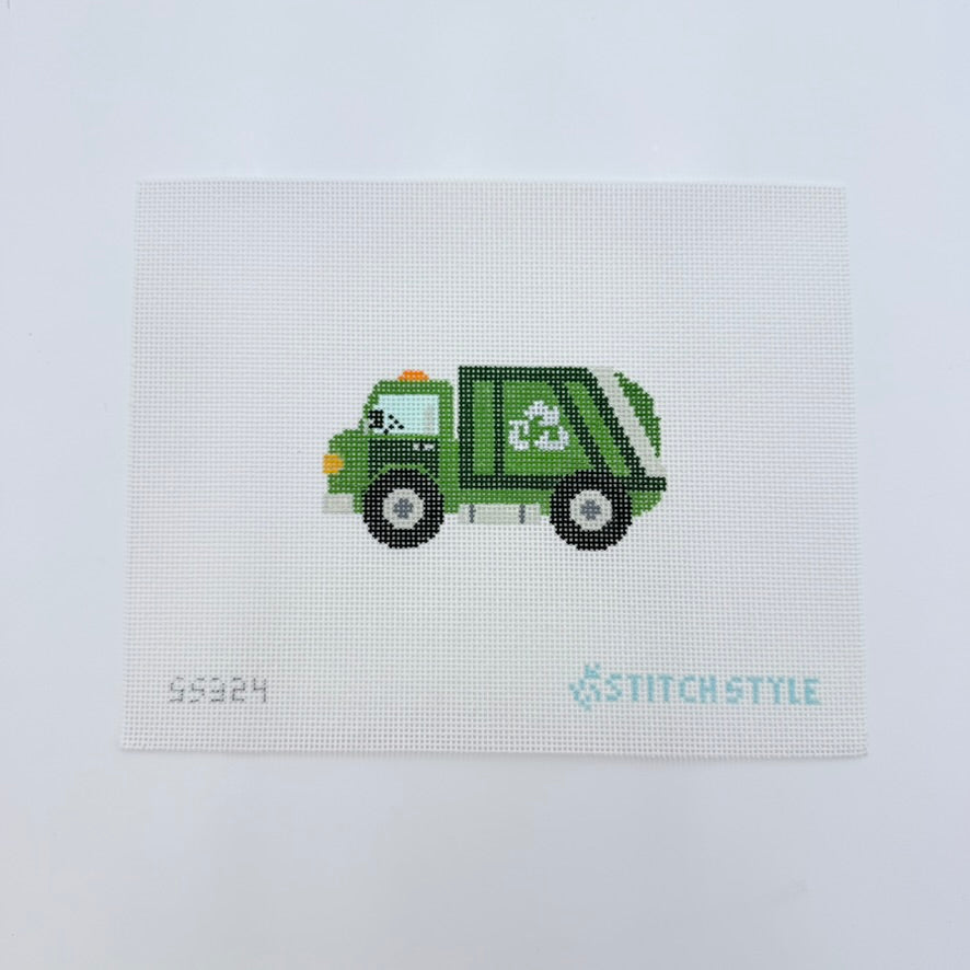 Recycle Truck Canvas - KC Needlepoint