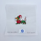 Dachshund Elf Ornament Canvas - KC Needlepoint