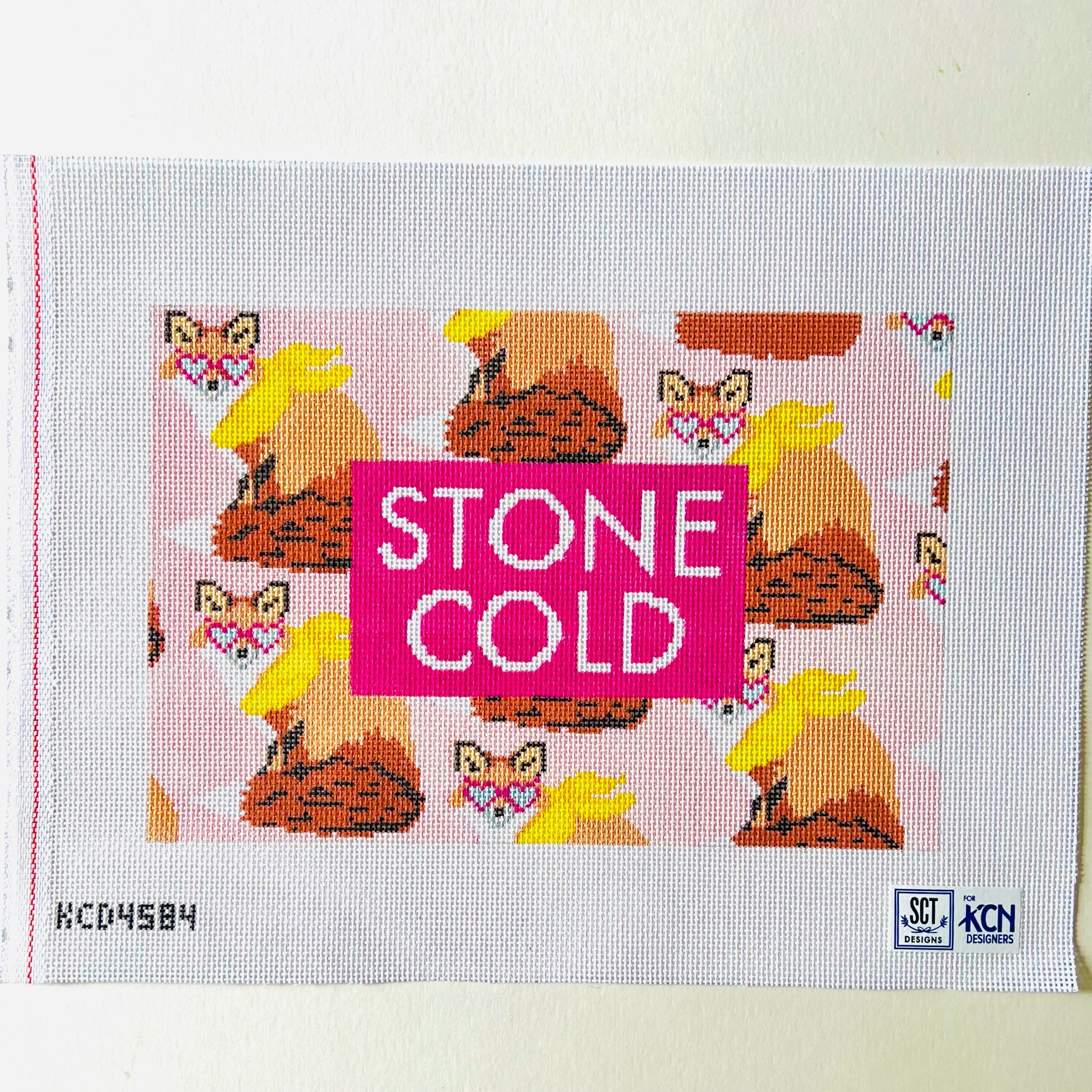 Stone Cold Fox Canvas - KC Needlepoint