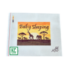 African Savannah Baby Sleeping Canvas - KC Needlepoint