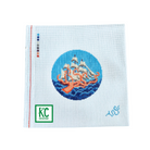 Kraken Round Canvas - KC Needlepoint