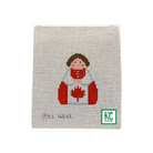 Canada Flag Angel Canvas - KC Needlepoint