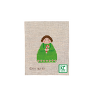 Green Angel with Candy Cane Canvas - KC Needlepoint