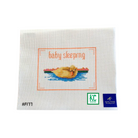 Baby Duckling Baby Sleeping Canvas - KC Needlepoint