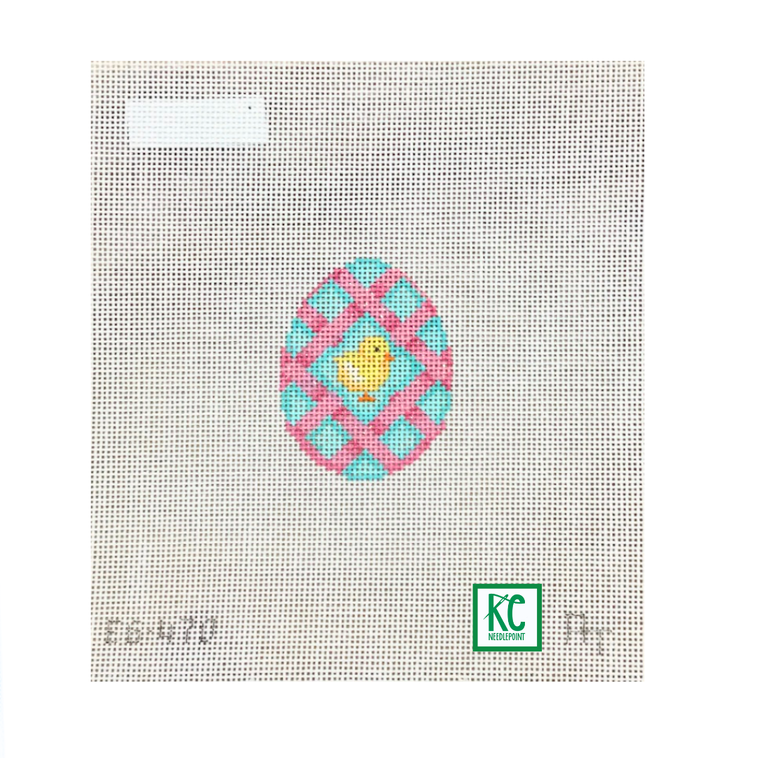 Chick Mini Egg Canvas - KC Needlepoint
