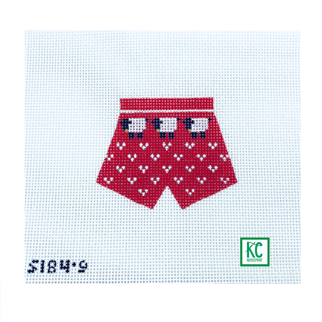 Sheep Boxers Canvas - KC Needlepoint