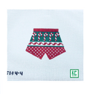 Candy Canes Boxers Canvas - KC Needlepoint