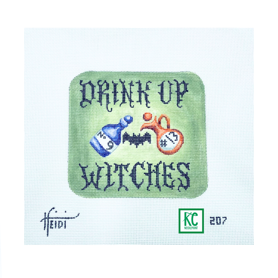 Drink Up Witches Canvas - KC Needlepoint
