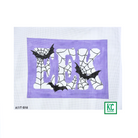 Eek in Purple Canvas - KC Needlepoint