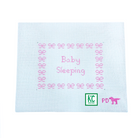 Pink Bows Baby Sleeping Canvas - KC Needlepoint