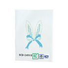Gingham Bunny Ears Canvas - KC Needlepoint