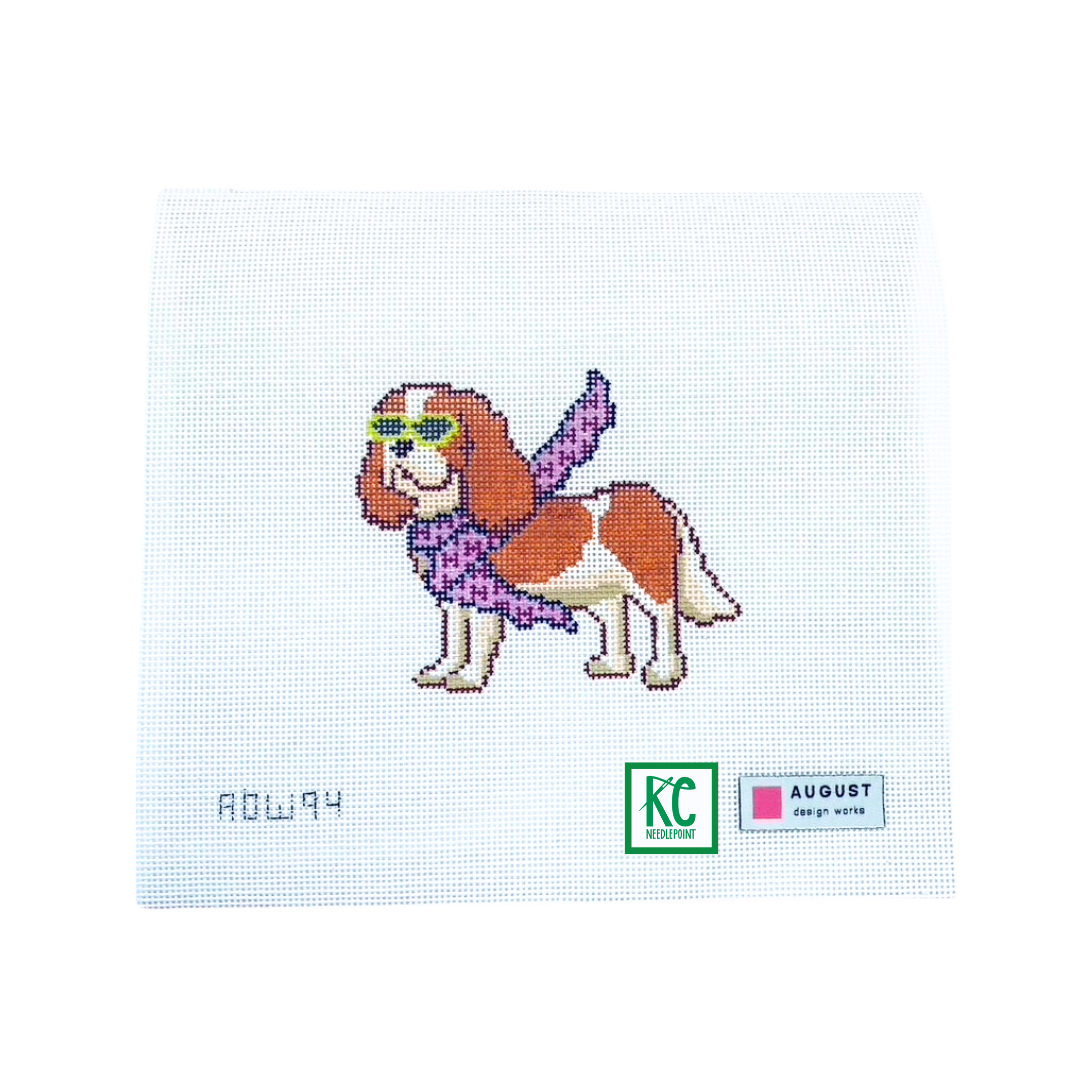 Bougie Cavalier King Charles Canvas - KC Needlepoint